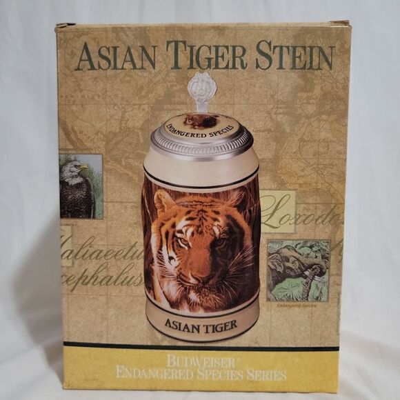Budweiser Asian tiger stein - Picture 1 of 4